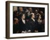 Attending Theater, 1856-1860-Honore Daumier-Framed Giclee Print