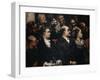 Attending Theater, 1856-1860-Honore Daumier-Framed Giclee Print