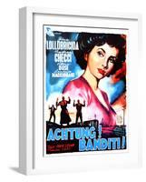 Attention! Bandits!, (AKA Achtung! Banditi!), Italian Poster Art, 1951-null-Framed Art Print