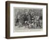 Attentions That Were Too Pressing, Mobbed by Flower-Sellers at Hong Kong-Frederic De Haenen-Framed Giclee Print