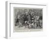 Attentions That Were Too Pressing, Mobbed by Flower-Sellers at Hong Kong-Frederic De Haenen-Framed Giclee Print
