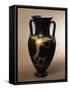 Attic Amphora Representing Winged Eros with Lyre and Dog at His Feet-null-Framed Stretched Canvas