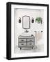 Attic Bathroom I Light Crop-Silvia Vassileva-Framed Art Print