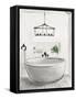 Attic Bathroom II Light Crop-Silvia Vassileva-Framed Stretched Canvas