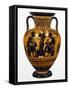 Attic Black-Figure Neck Amphora with Achilles and Ajax Gaming before Athena-null-Framed Stretched Canvas