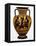 Attic Black-Figure Neck Amphora with Achilles and Ajax Gaming before Athena-null-Framed Stretched Canvas