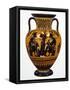 Attic Black-Figure Neck Amphora with Achilles and Ajax Gaming before Athena-null-Framed Stretched Canvas