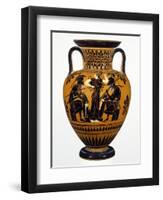 Attic Black-Figure Neck Amphora with Achilles and Ajax Gaming before Athena-null-Framed Photographic Print