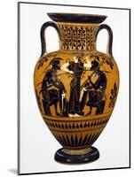 Attic Black-Figure Neck Amphora with Achilles and Ajax Gaming before Athena-null-Mounted Photographic Print