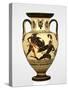 Attic Black-Figure Neck Amphora with Two Warriors Battling-null-Stretched Canvas