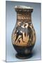 Attic Jar Depicting Orgy or Dionysiac Scene, Black-Figure Pottery from Paestum, Campania, Italy-null-Mounted Giclee Print