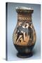 Attic Jar Depicting Orgy or Dionysiac Scene, Black-Figure Pottery from Paestum, Campania, Italy-null-Stretched Canvas