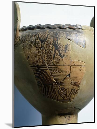 Attic Krater Fragment, Geometric-Style Pottery from Piraeus, Greece-null-Mounted Giclee Print