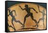 Attic Kyathos Amphora Depicting Athletes Running in a Race, Vulci Archaeological Naturalistic Park-null-Framed Stretched Canvas