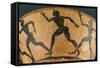 Attic Kyathos Amphora Depicting Athletes Running in a Race, Vulci Archaeological Naturalistic Park-null-Framed Stretched Canvas