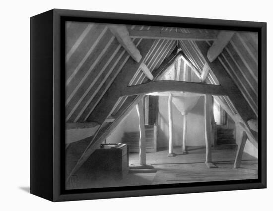 Attic of Kelmscott Manor-Frederick Henry Evans-Framed Stretched Canvas