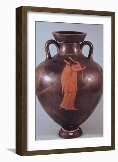 Attic Red Figure Amphora Depicting a Musician Playing a Lyre-Berlin Painter-Framed Giclee Print