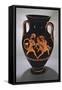 Attic Red-Figure Belly Amphora Depicting the Abduction of Antiope with Theseus and Pirithous-Myson-Framed Stretched Canvas