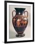 Attic Red-Figure Belly Amphora of Herakles Capturing Kerberus, Greek, from Athens, 6th Century B-Andokides-Framed Giclee Print