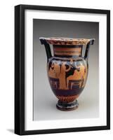 Attic Red-Figure Column Krater with a Symposium Scene of a Flute Player-null-Framed Giclee Print