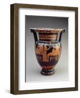 Attic Red-Figure Column Krater with a Symposium Scene of a Flute Player-null-Framed Giclee Print