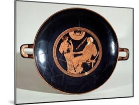 Attic Red-Figure Cup Depicting Phoenix and Briseis, Achilles' Captive, circa 490 BC-Brygos Painter-Mounted Giclee Print