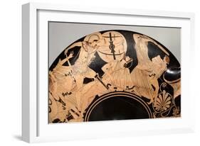 Attic Red-Figure Cup Depicting Scenes from the Trojan War, circa 490 BC-Brygos Painter-Framed Giclee Print