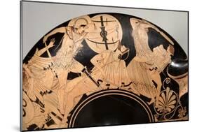 Attic Red-Figure Cup Depicting Scenes from the Trojan War, circa 490 BC-Brygos Painter-Mounted Giclee Print