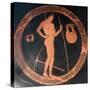 Attic Red-Figure Cup with Gymnasium Scene-Euphronios and Onesimos-Stretched Canvas