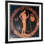 Attic Red-Figure Cup with Gymnasium Scene-Euphronios and Onesimos-Framed Photographic Print