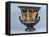 Attic Red-Figure Kalyx Krater Depicting a Hoplite Leaving for the War-null-Framed Stretched Canvas