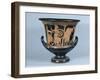 Attic Red-Figure Kalyx Krater Depicting a Hoplite Leaving for the War-null-Framed Giclee Print