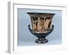 Attic Red-Figure Kalyx Krater Depicting a Hoplite Leaving for the War-null-Framed Giclee Print