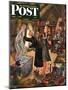 "Attic Treasure," Saturday Evening Post Cover, June 7, 1947-Constantin Alajalov-Mounted Giclee Print