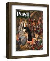 "Attic Treasure," Saturday Evening Post Cover, June 7, 1947-Constantin Alajalov-Framed Giclee Print