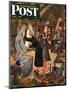 "Attic Treasure," Saturday Evening Post Cover, June 7, 1947-Constantin Alajalov-Mounted Giclee Print