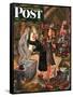 "Attic Treasure," Saturday Evening Post Cover, June 7, 1947-Constantin Alajalov-Framed Stretched Canvas