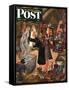 "Attic Treasure," Saturday Evening Post Cover, June 7, 1947-Constantin Alajalov-Framed Stretched Canvas