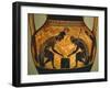 Attic Vase of Exekias Depicting Achilles and Ajax Playing Dice, Detail-null-Framed Giclee Print