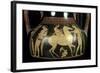 Attic White-Figure Amphora Depicting Amazons Preparing for Battle, circa 525-520 BC-Andokides-Framed Giclee Print