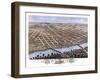 Attica, Indiana - Panoramic Map-Lantern Press-Framed Art Print