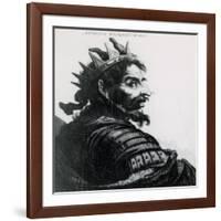 Attila (C. 385-453). Ruler of the Huns. Engraving-null-Framed Giclee Print