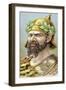 Attila King of the Huns from 434, 19th Century-null-Framed Giclee Print