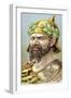 Attila King of the Huns from 434, 19th Century-null-Framed Giclee Print