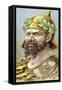 Attila King of the Huns from 434, 19th Century-null-Framed Stretched Canvas