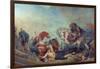 Attila the Hun, Followed by His Barbarian Hordes, Trampling Italy and the Arts Underfoot-Eugene Delacroix-Framed Giclee Print