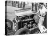 Attilio Marinoni, Chief Mechanic of Scuderia Ferrari, with an Alfa Romeo, 1934-null-Stretched Canvas