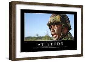 Attitude: Citation Et Affiche D'Inspiration Et Motivation-null-Framed Photographic Print