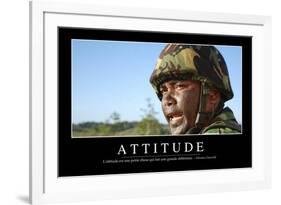 Attitude: Citation Et Affiche D'Inspiration Et Motivation-null-Framed Photographic Print