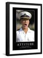 Attitude: Inspirational Quote and Motivational Poster-null-Framed Photographic Print